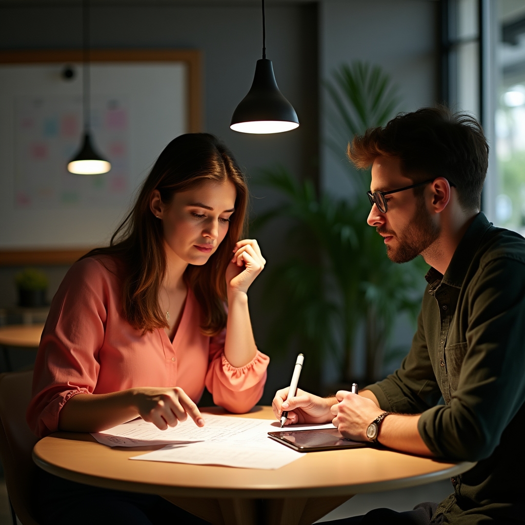 Organizzatori che pianificano un workshop per la loro associazione locale